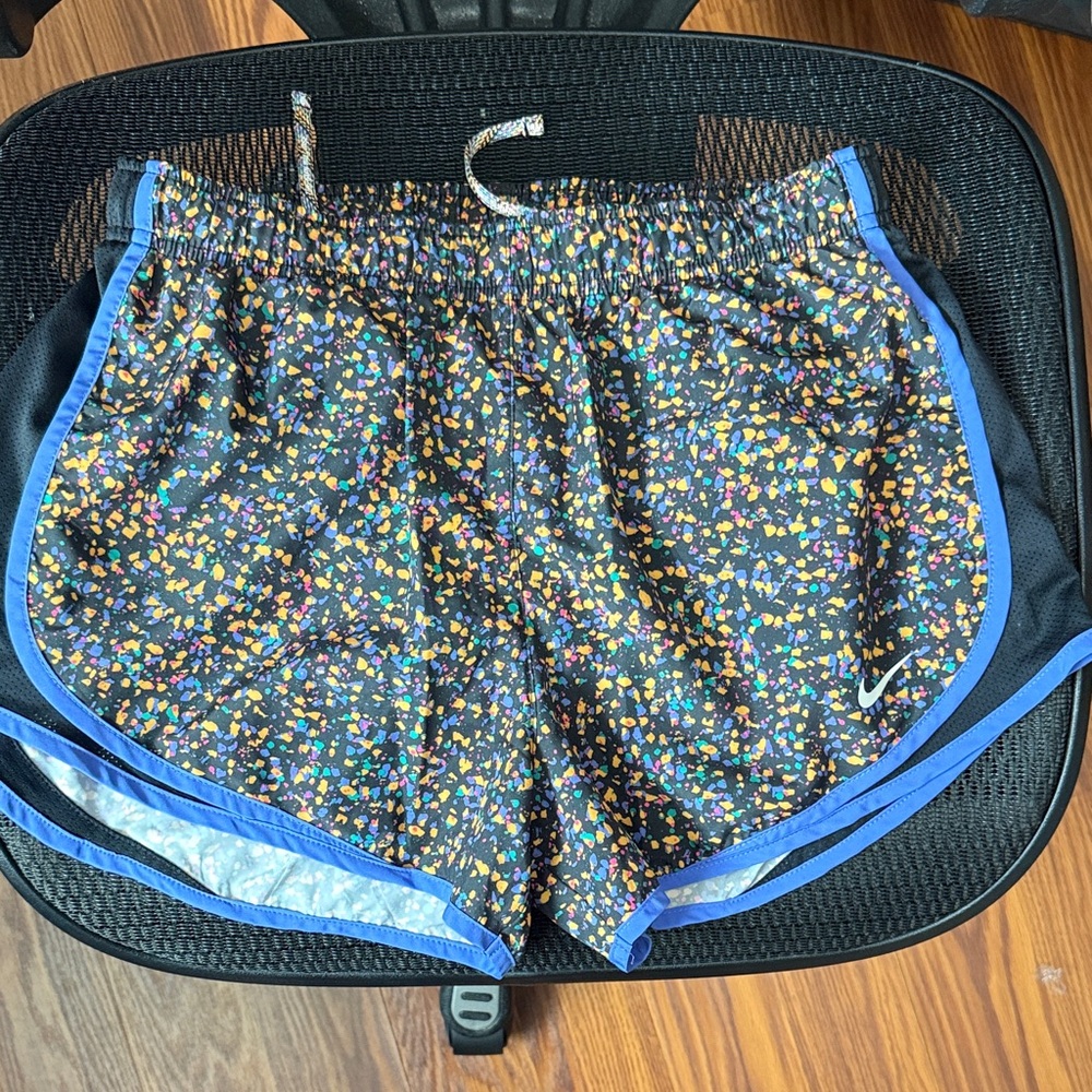 Colorful Patterned Nike Dri-fit Athletic Shorts